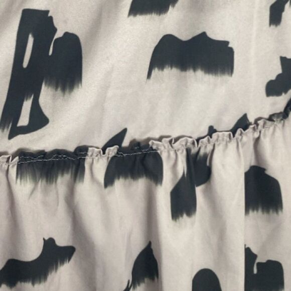 Elegant Black and Gray Patterned Women's Dress / L - Picture 6 of 7